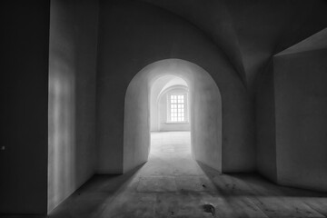 indoor architecture light shadow church black and white interior