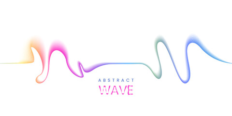 Colorful dynamic abstract wavy line concept background for music, party, festival celebration