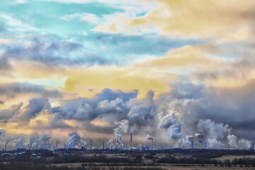 chemical industry plant air pollution