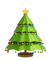 Christmas tree isolated