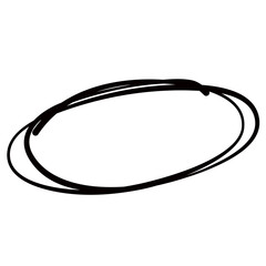 Circle scribble mark