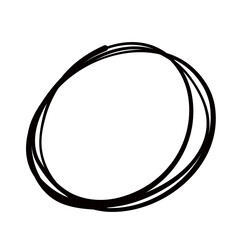 Circle scribble mark