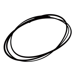 Circle scribble mark