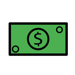 Money icon wih color, Finance vector