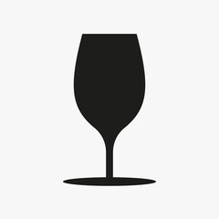 Wine Glass Icon Vector Template For Web, Computer And Mobile App