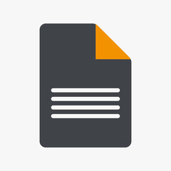 Document Paper Icon Vector Template For Web, Computer And Mobile App