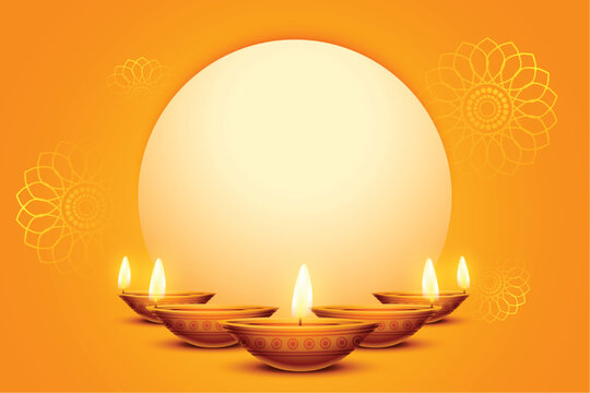 traditional diwali background with image or text space