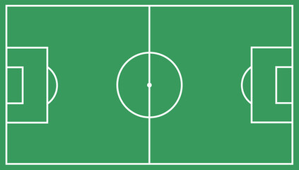 football pitch, Soccer field. flat football field vector with a white line.