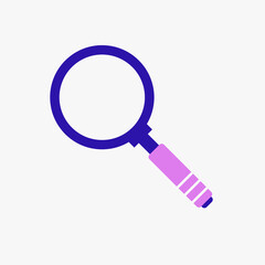 Zoom Symbol, Magnifying Glass Icon Vector Template For Web, Computer And Mobile App