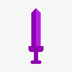 Knife Symbol, Sword Icon Vector Template For Web, Computer And Mobile App