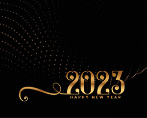 2023 particles style new year celebration background