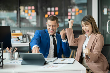 business people working together in office