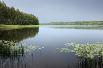 Serene landscape with a lake