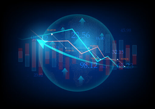 abstract background image stock market figures