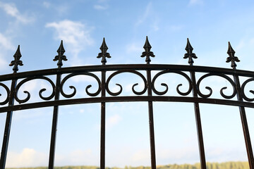 iron fence protection forged steel