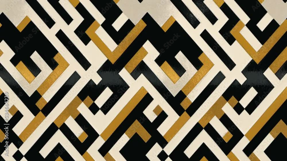 Poster collection of seamless looping geometric minimalistic animations. 1