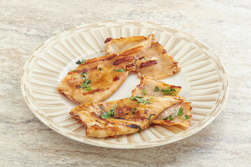 Grilled squid with unagi sauce
