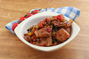 Roasted pork with oyster sauce