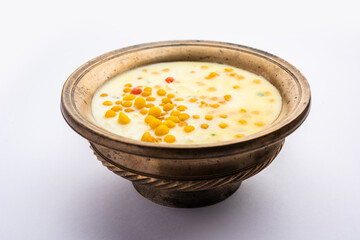 Sweet Bundi Kheer or payasam is a tasty Indian dessert recipe