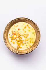 Sweet Bundi Kheer or payasam is a tasty Indian dessert recipe