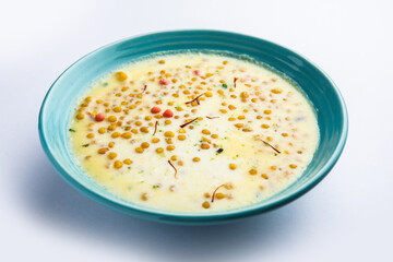 Sweet Bundi Kheer or payasam is a tasty Indian dessert recipe