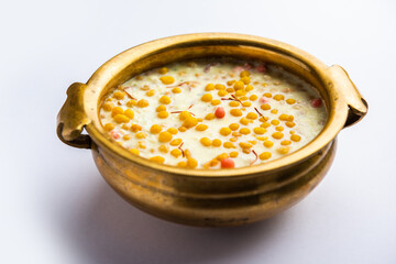 Sweet Bundi Kheer or payasam is a tasty Indian dessert recipe
