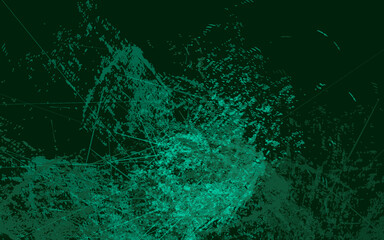 Abstract grunge texture splash paint dark green color background