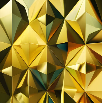 Luxury gold background with geometric shapes. © ECrafts