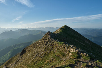 Monte Ori ascent (2,017m) from the port of Larrau, Pyrenean mountain range, Navarra, Spain.