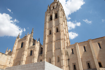 Catedral de Santa Maria de Segovia in the historic city of Segovia, Castilla y Leon, Spain 