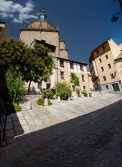 Old architecture in the city of  Segovia Spain