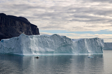 Monumental iceberg in Uummannaq Fjord, Greenland, Denmark