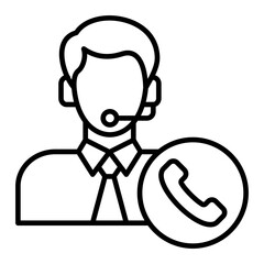 Customer Service Line Icon