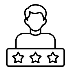 Rating Line Icon