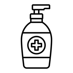 Antiseptic Line Icon