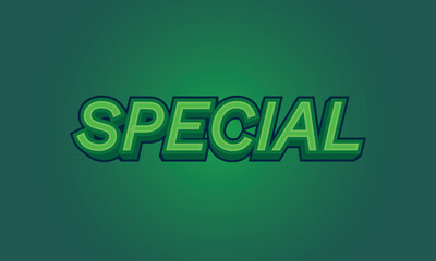 Editable 3D Text Effect Style Vector