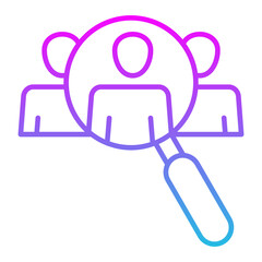 Hiring Line Gradient Icon