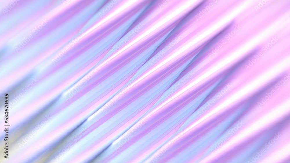 Poster Abstract background with multi colored gradient waves moving diagonally. Modern art design. Digital seamless loop animation. 3d rendering. HD resolution