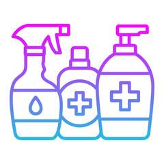 Hygiene Product Line Gradient Icon
