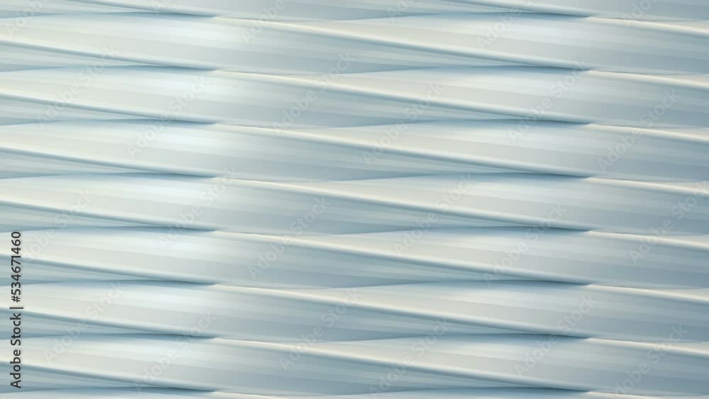 Aufkleber abstract background of twisted white geometric shapes. 3d rendering pattern in modern style. digital