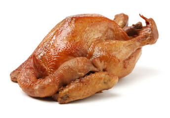 Roast Chicken on white background