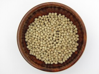 White peppers in a bowl 