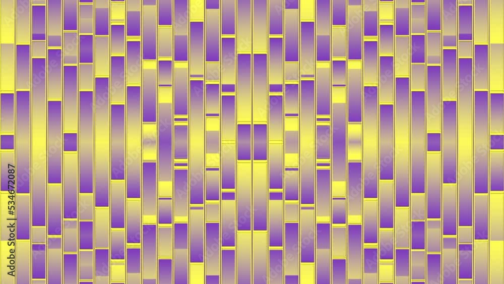 Poster Art design template of wave movement symmetrical pattern with trendy gradient. Abstract background. Digital seamless loop animation. 3d rendering. 4K, Ultra HD resolution