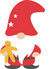 Merry Christmas Gnome Cartoon Celebration