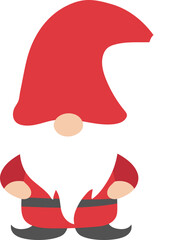 Merry Christmas Gnome Cartoon Celebration