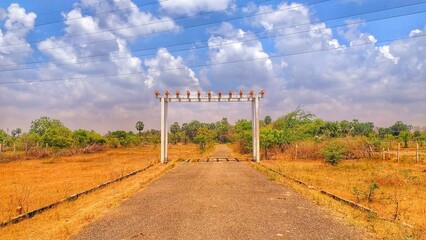 Fototapeta premium road to the sky omr chennai india