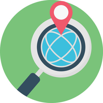 Search location Vector Icon

