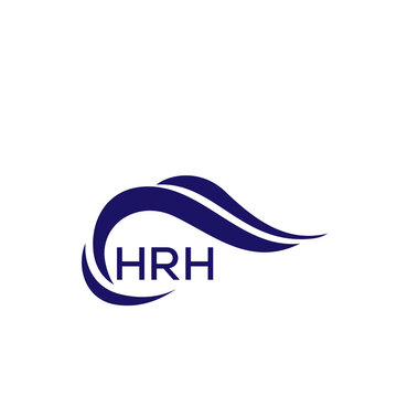 HRH letter logo. HRH blue image on white background. HRH Monogram logo design for entrepreneur and business. HRH best icon.
