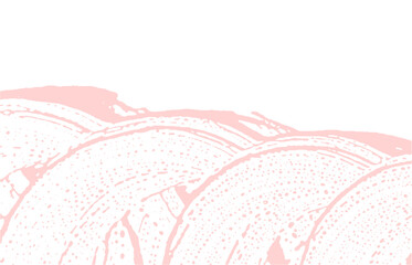 Grunge texture. Distress pink rough trace. Fancy b