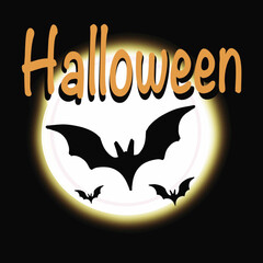 halloween pumpkin with bats halloween party invitation 
